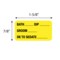 Nevs Bath _Dip _Groom _ Ok to Sedate _ 7/8 x 1-5/8 Yellow w/Black VW-0037 - alternate 2
